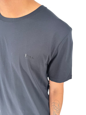 BOSS Hugo Boss Black Slim Fit Crew Neck Logo T-Shirt Mens XXL NWT Cotton Tee