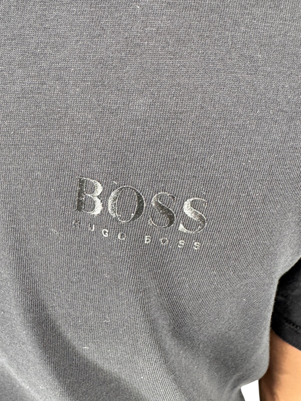 BOSS Hugo Boss Black Slim Fit Crew Neck Logo T-Shirt Mens XXL NWT Cotton Tee