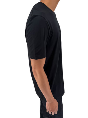 BOSS Hugo Boss Black Slim Fit Crew Neck Logo T-Shirt Mens XXL NWT Cotton Tee
