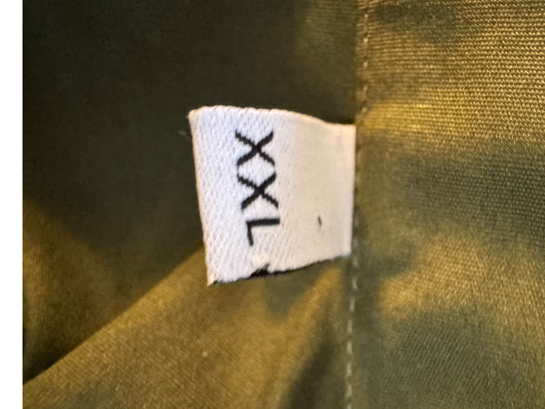 Salvatore Ferragamo Olive Green Cotton Button Shirt Made Italy XXL Mens