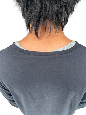 NWT BOSS Hugo Boss Extra Fine Merino Black Long Sleeve Henley Shirt L