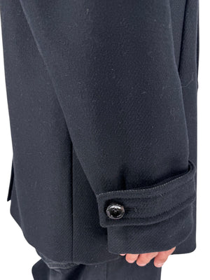 NWT Ted Baker London Navy Wool Blend Double Breasted Peacoat Size 6