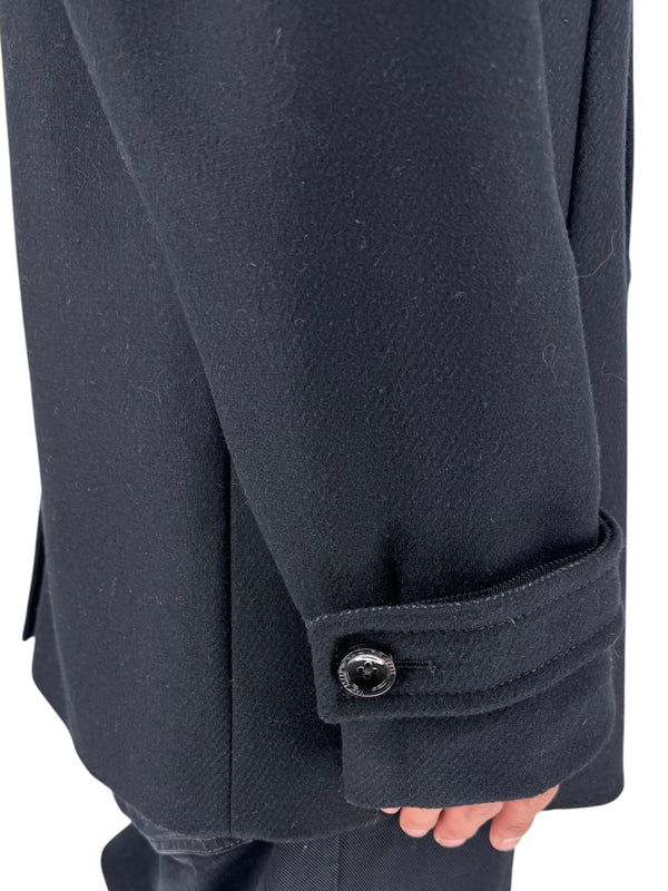 NWT Ted Baker London Navy Wool Blend Double Breasted Peacoat Size 6