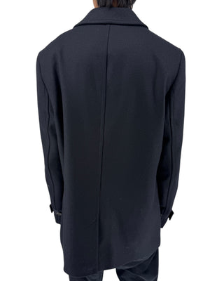 NWT Ted Baker London Navy Wool Blend Double Breasted Peacoat Size 6