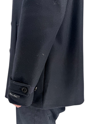 NWT Ted Baker London Navy Wool Blend Double Breasted Peacoat Size 6