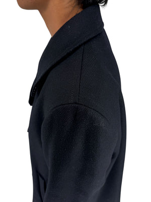 NWT Ted Baker London Navy Wool Blend Double Breasted Peacoat Size 6