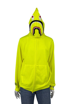 A Bathing Ape Neon Shark Full Zip Hoodie – Men's Size L