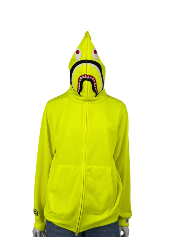 A Bathing Ape Neon Shark Full Zip Hoodie – Men's Size L