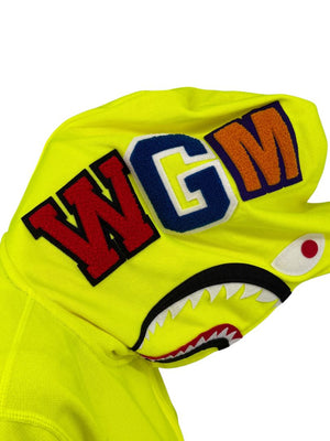 A Bathing Ape Neon Shark Full Zip Hoodie – Men's Size L