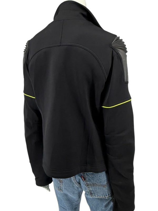 2004 Chanel Sport Technical Zip Jacket with Rubberized CC Shoulder Panels – Size 44