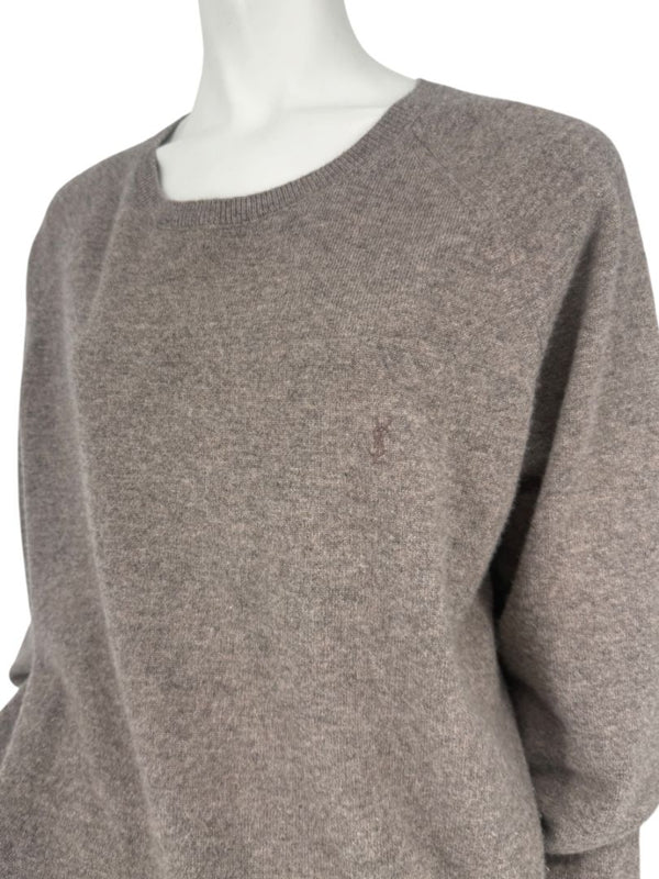 Mens Saint Laurent Paris 100% Cashmere Sweater – Size L