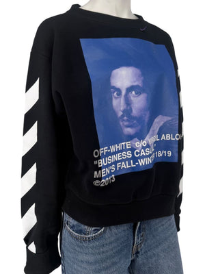 Off-White c/o Virgil Abloh “Business Casual” Bernini ‘Spliced’ Sweatshirt – Size S