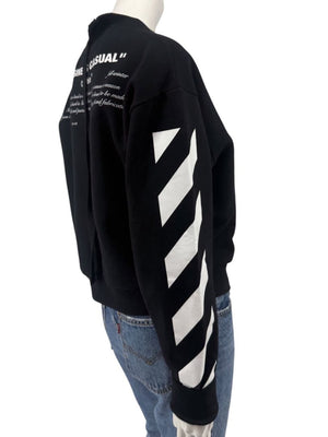 Off-White c/o Virgil Abloh “Business Casual” Bernini ‘Spliced’ Sweatshirt – Size S