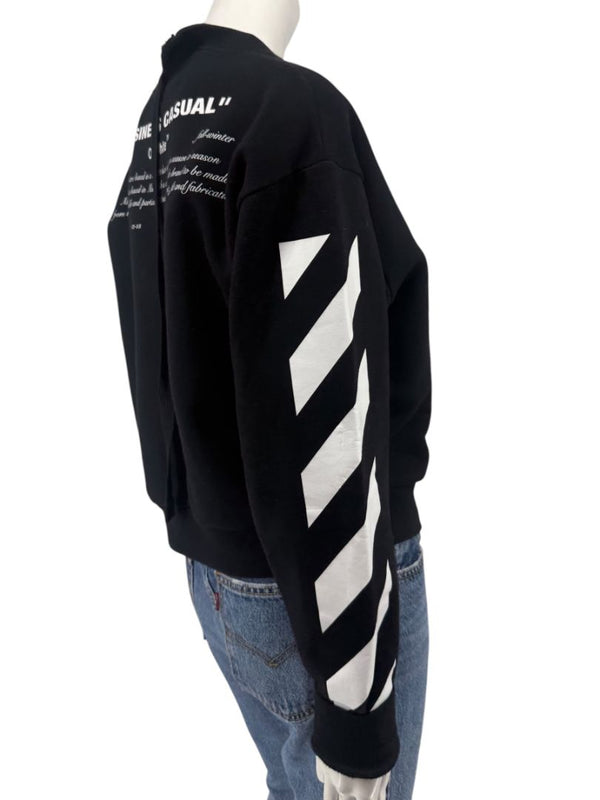 Off-White c/o Virgil Abloh “Business Casual” Bernini ‘Spliced’ Sweatshirt – Size S