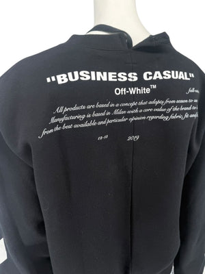 Off-White c/o Virgil Abloh “Business Casual” Bernini ‘Spliced’ Sweatshirt – Size S