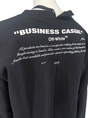 Off-White c/o Virgil Abloh “Business Casual” Bernini ‘Spliced’ Sweatshirt – Size S