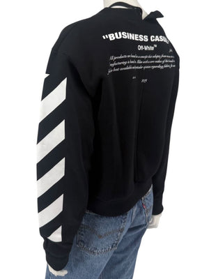 Off-White c/o Virgil Abloh “Business Casual” Bernini ‘Spliced’ Sweatshirt – Size S