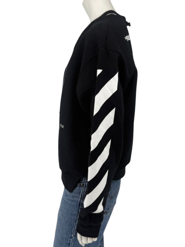 Off-White c/o Virgil Abloh “Business Casual” Bernini ‘Spliced’ Sweatshirt – Size S