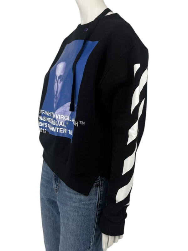 Off-White c/o Virgil Abloh “Business Casual” Bernini ‘Spliced’ Sweatshirt – Size S