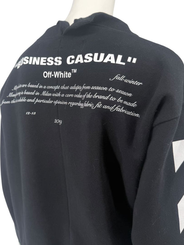 Off-White c/o Virgil Abloh “Business Casual” Bernini ‘Spliced’ Sweatshirt – Size S