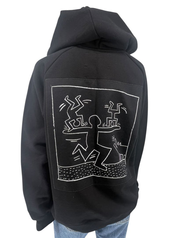 Keith Haring NYC transit Hoodie - Men's Size XS