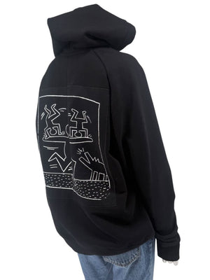 Keith Haring NYC transit Hoodie - Men's Size XS