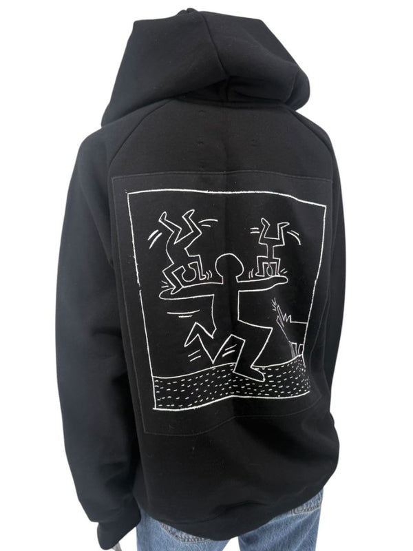 Keith Haring NYC transit Hoodie - Men's Size XS