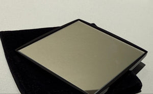 Chanel Mini Black Single Sided "CC" Compact Mirror – 3" x 3"