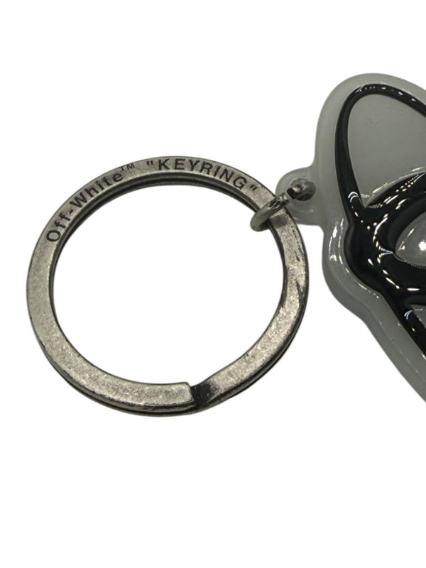 Off-White™ Grey & Black Logo Keyring – 6"