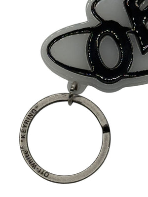 Off-White™ Grey & Black Logo Keyring – 6"