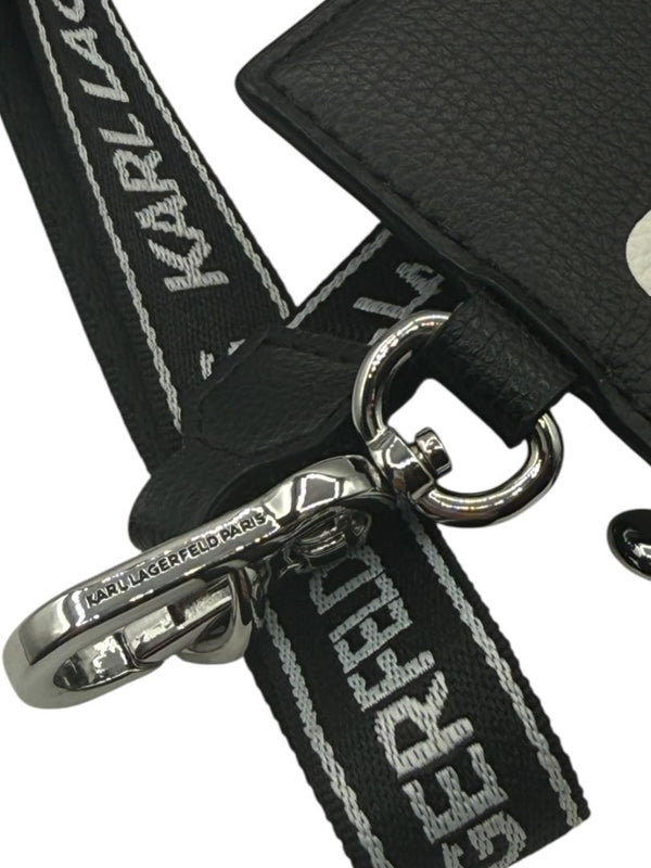 Karl Lagerfeld Paris Black Wallet on Lanyard – 28"