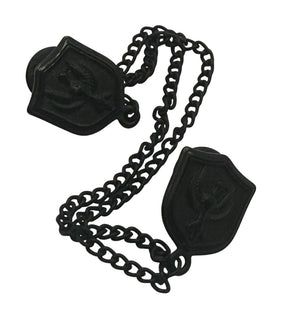 Black Gunmetal Double Pin Sweater Guard / Bag Chain – 6.5"