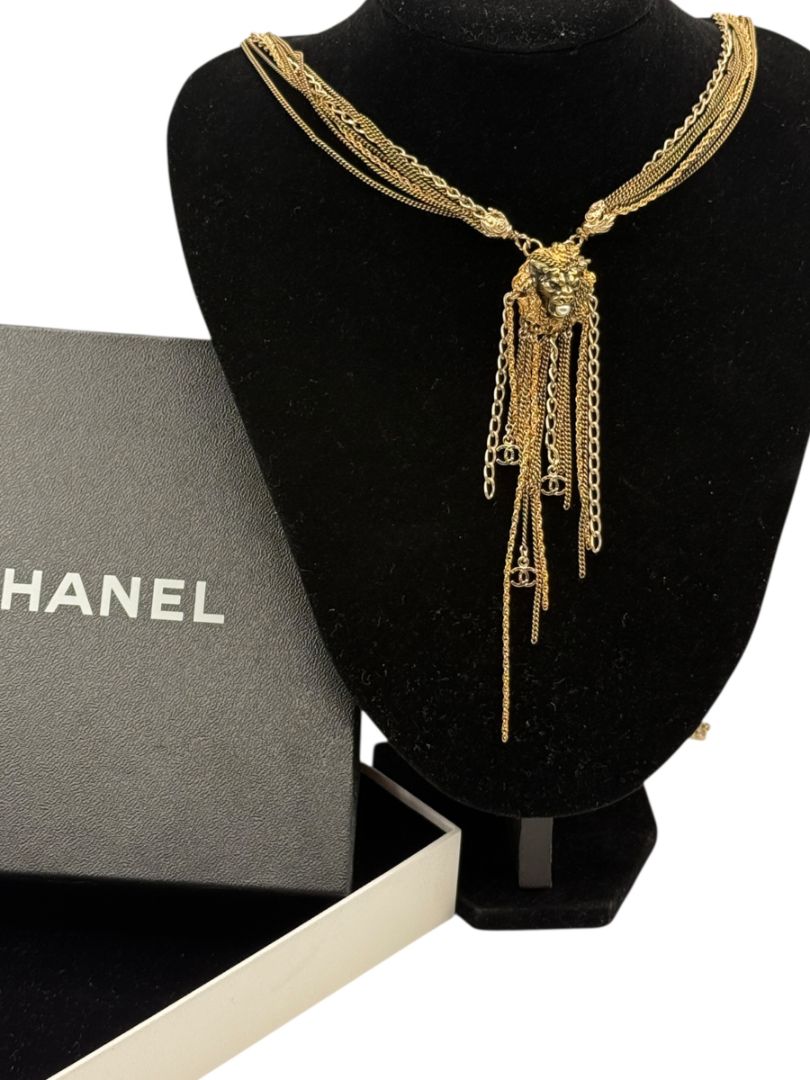 Chanel Lion Head Tassel Necklace with CC Charms – Fall 2011 – 20"