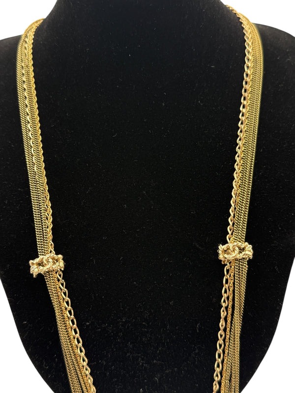 Chanel Lion Head Tassel Necklace with CC Charms – Fall 2011 – 20"