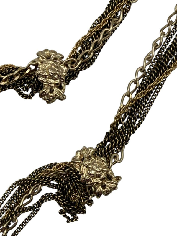 Chanel Lion Head Tassel Necklace with CC Charms – Fall 2011 – 20"