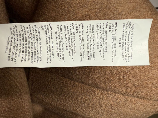 MaxMara Knit-Sleeve Wool-Cashmere Blazer Coat - Size M