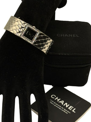 Chanel Matelassé Diamond Bezel Wristwatch
