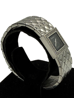 Chanel Matelassé Diamond Bezel Wristwatch