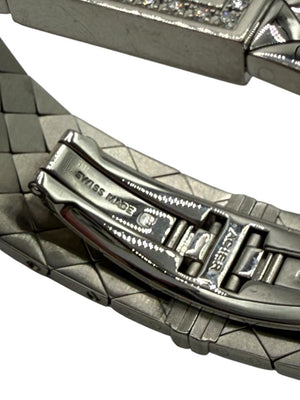 Chanel Matelassé Diamond Bezel Wristwatch