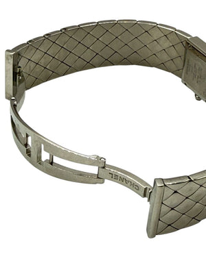 Chanel Matelassé Diamond Bezel Wristwatch
