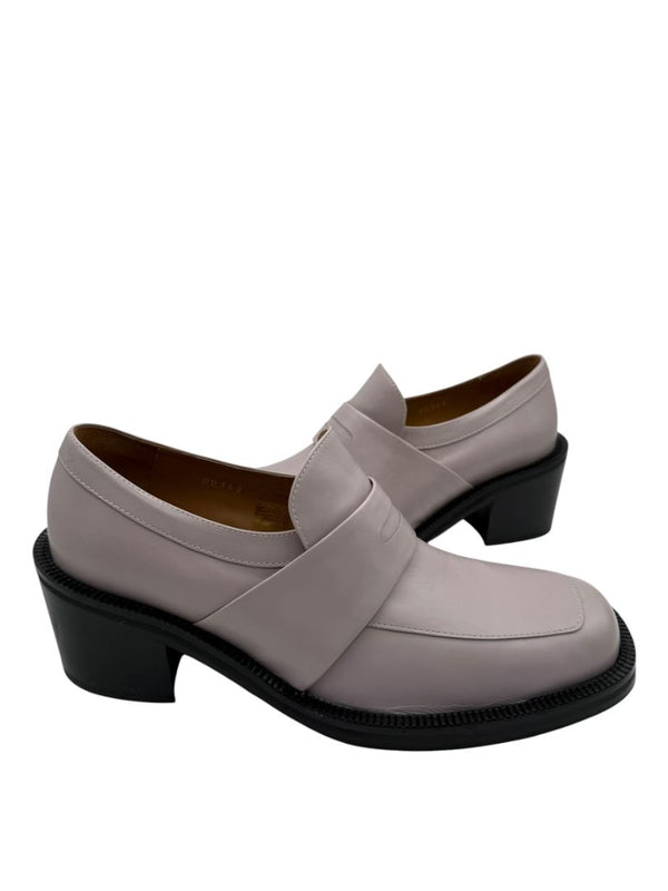 Dries Van Noten Block Heel Leather Loafers – Size 39.5