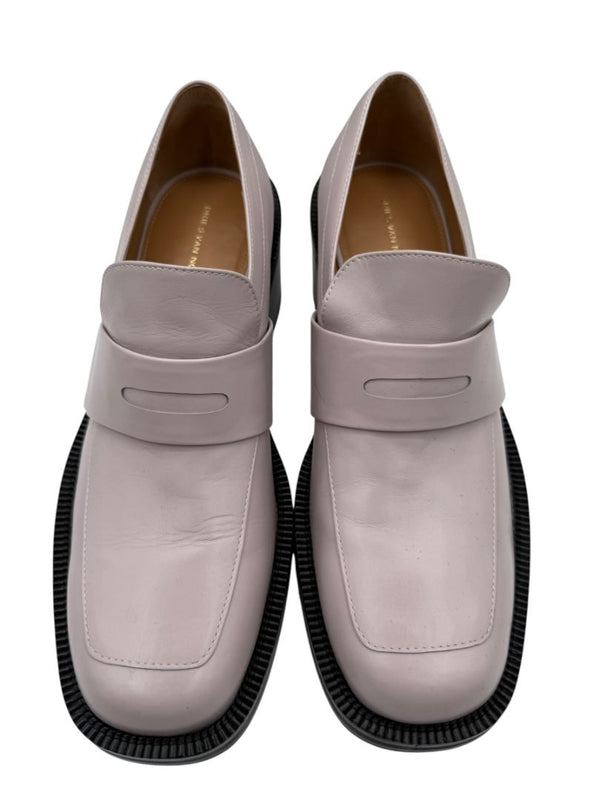 Dries Van Noten Block Heel Leather Loafers – Size 39.5