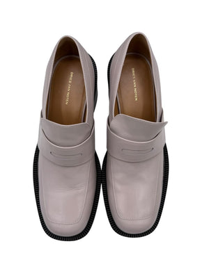 Dries Van Noten Block Heel Leather Loafers – Size 39.5