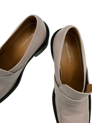 Dries Van Noten Block Heel Leather Loafers – Size 39.5