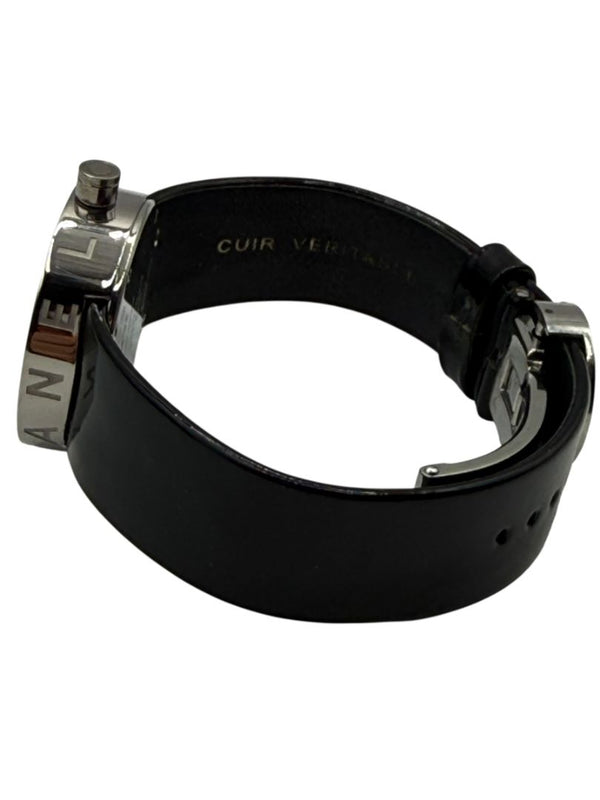 Chanel La Ronde Black Patent Leather Watch H0579 – Stainless Steel – 29mm