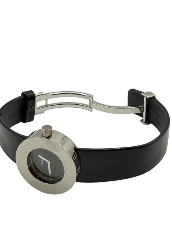 Chanel La Ronde Black Patent Leather Watch H0579 – Stainless Steel – 29mm