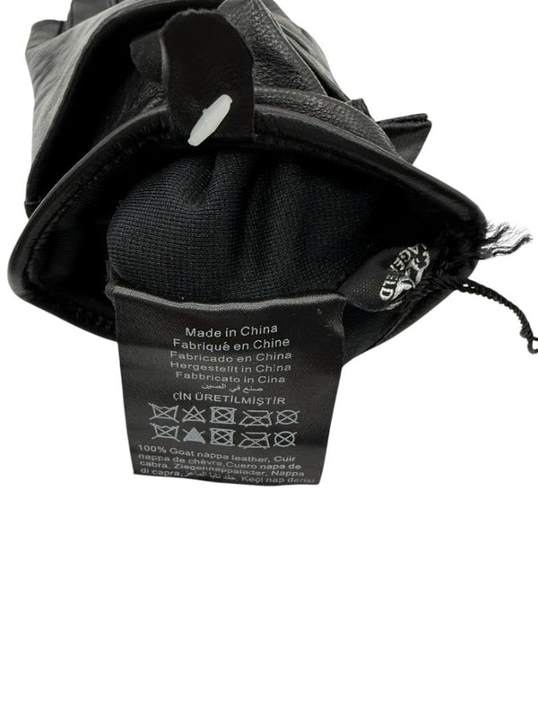 Karl Lagerfeld Embellished Fingerless Leather Gloves – Size S/M