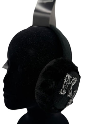 Karl Lagerfeld Paris Faux Fur "KL Patch" Earmuffs – One Size