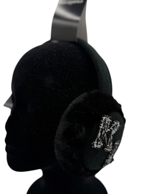 Karl Lagerfeld Paris Faux Fur "KL Patch" Earmuffs – One Size