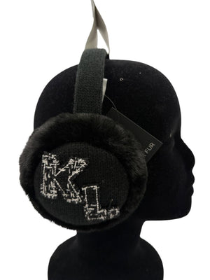 Karl Lagerfeld Paris Faux Fur "KL Patch" Earmuffs – One Size